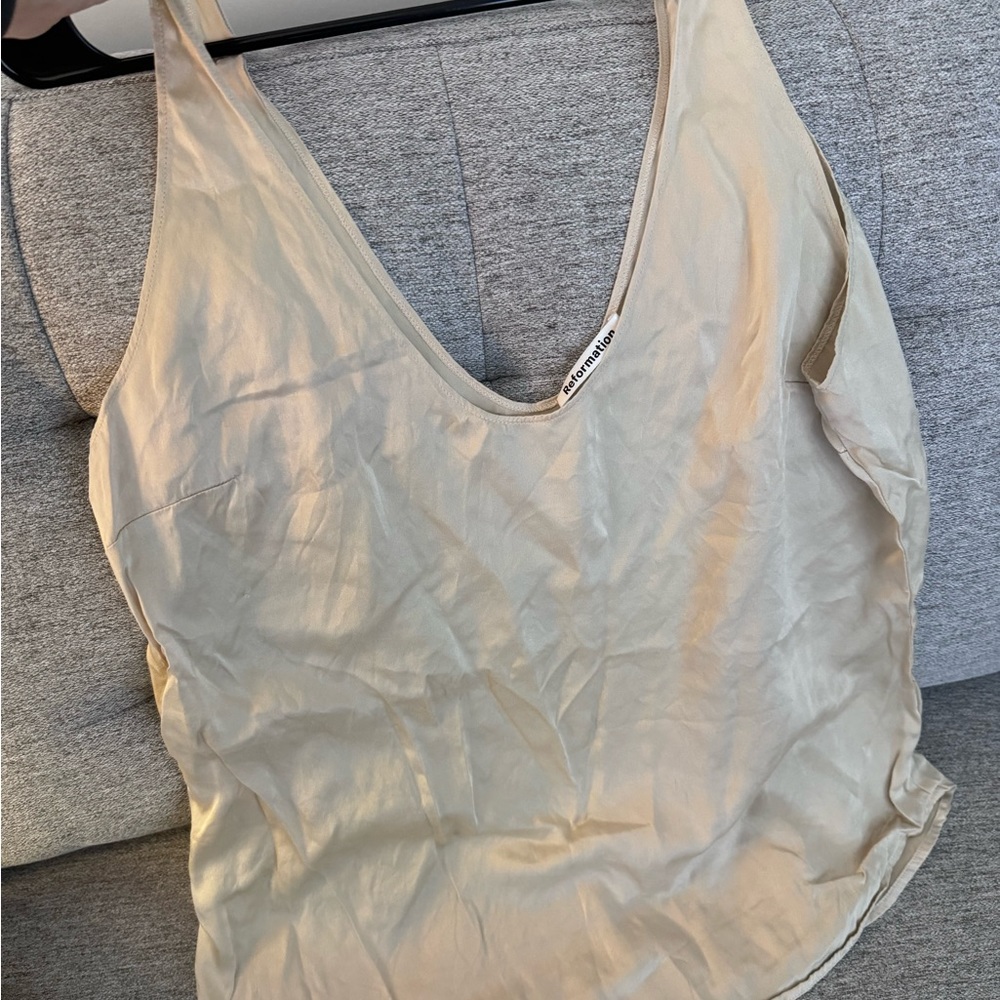 Reformation Silk Blouse